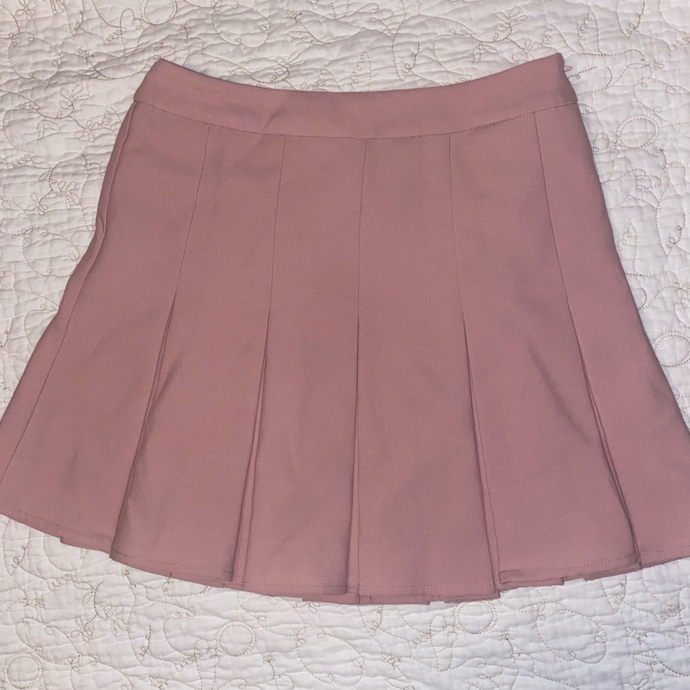 Boutique Pleated Pink Skirt Size Medium